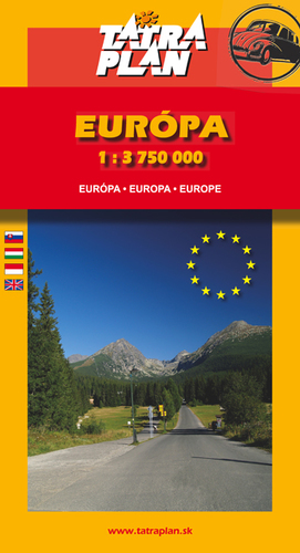 Európa 1:3 750 000 - Automapa