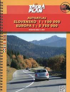 Autoatlas SR 1:100 000, Európa 1:3,75mil., A4, špirála