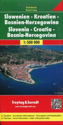 Slovinsko, Chorvátsko, Bosna-Hercegovina 1:500  - Automapa