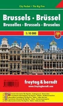 Brusel 1:10 000 - Mapa mesta