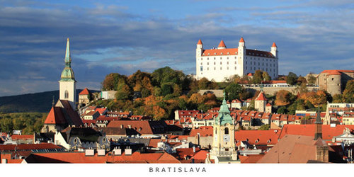tvorme s.r.o. Pohľadnica panoráma Bratislava
