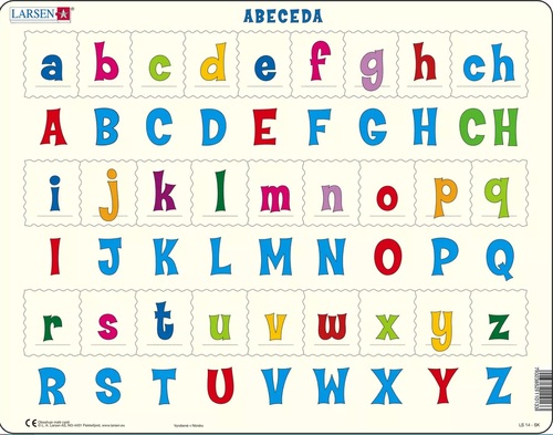Puzzle ABC Veľké a malé písmená Larsen LS1427-SK