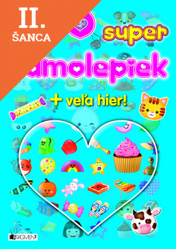 Lacná kniha 500 super samolepiek - modrá