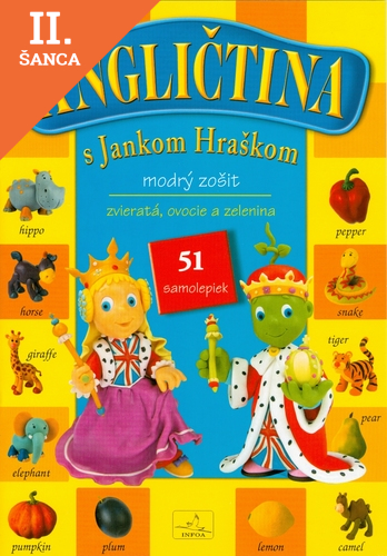Lacná kniha Angličtina s Jankom Hráškom modrý zošit