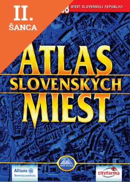 Lacná kniha Atlas slovenských miest – 138 máp miest Slovenska