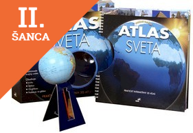 Lacná kniha Atlas sveta s glóbusom