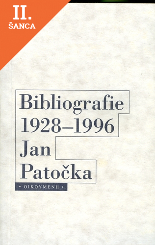 Lacná kniha Bibliografie 1928-1996 Jan Patočka