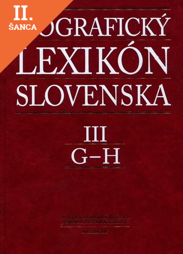 Lacná kniha Biografický lexikón Slovenska III (G - H)
