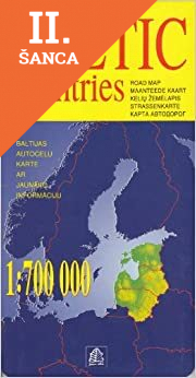 Lacná kniha Baltic Countries Road Map 1:700 000
