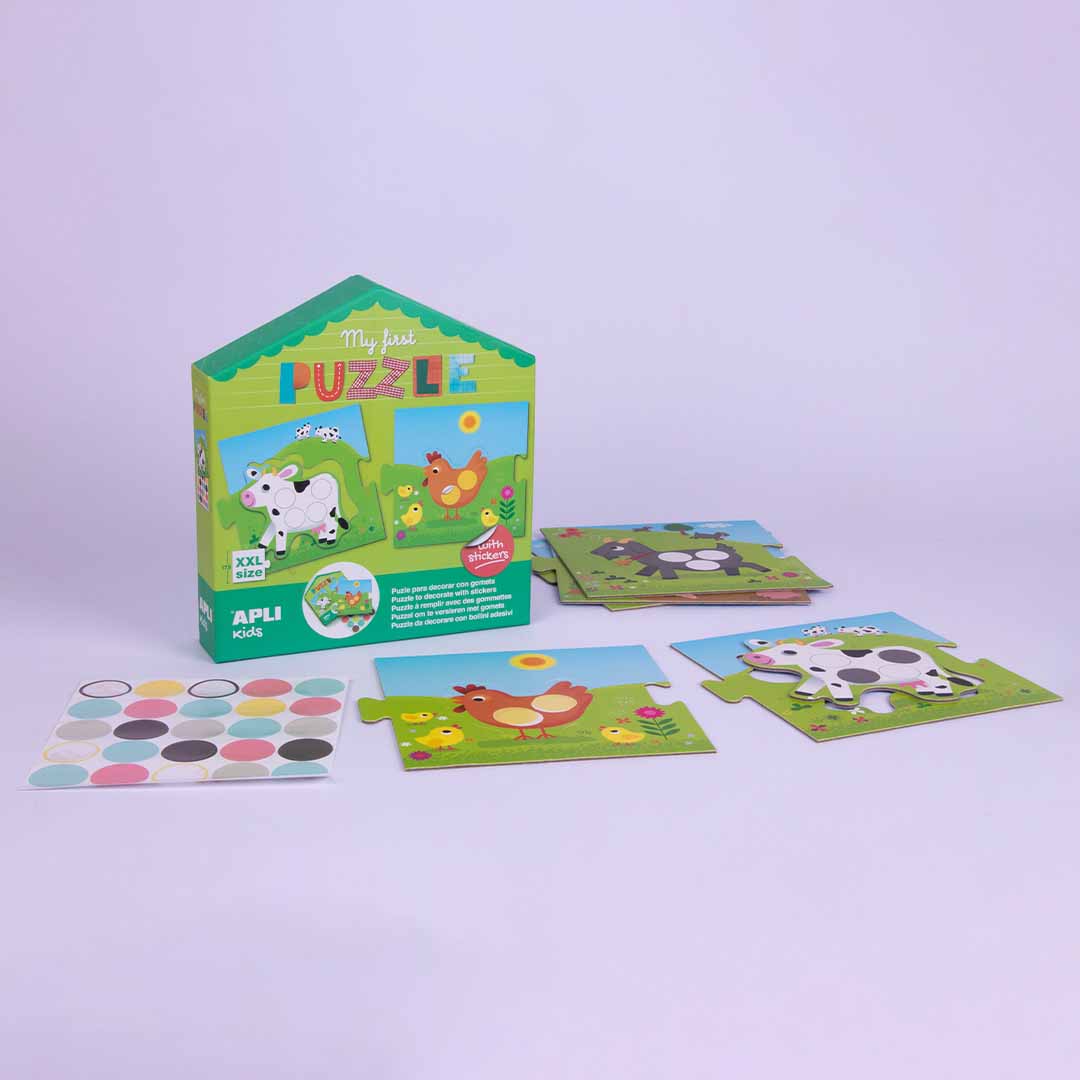 APLI Moje prvé Puzzle s nálepkami