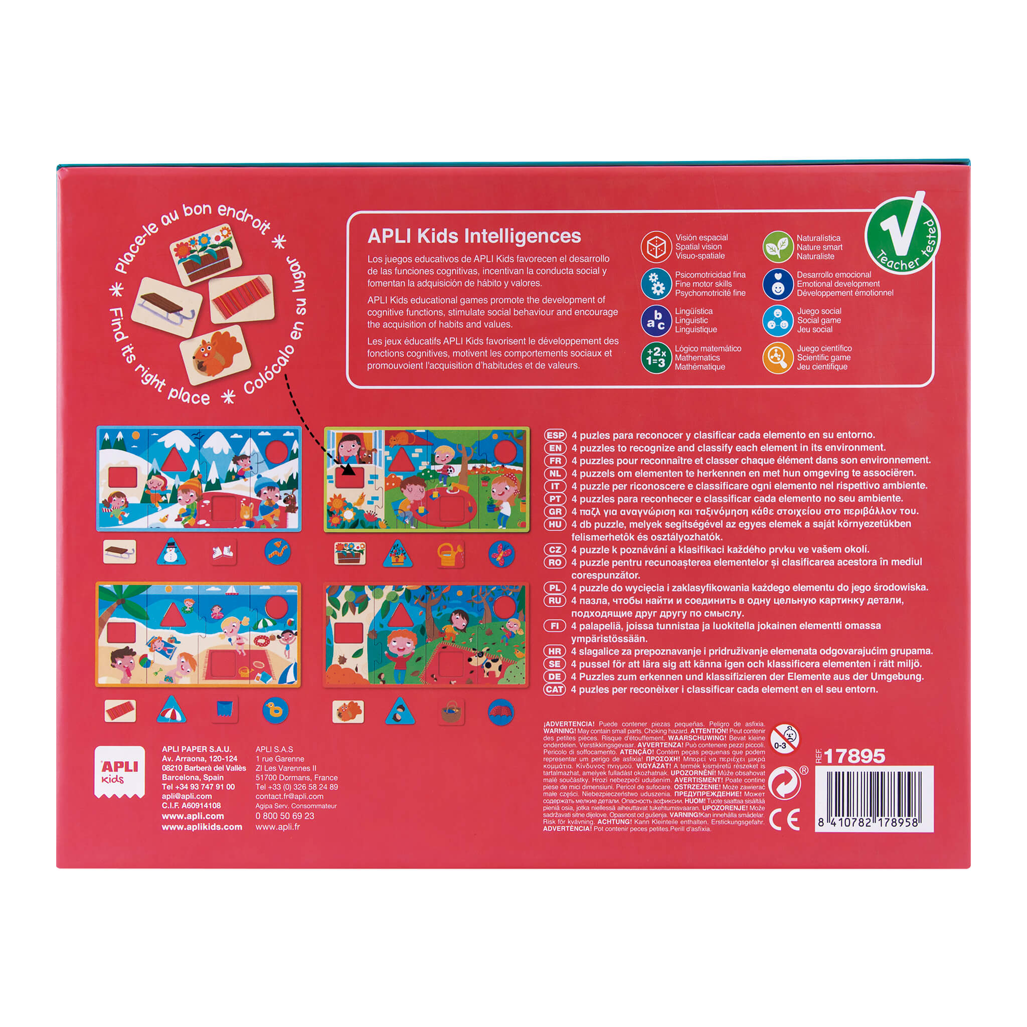 APLI Asociačné puzzle - Ročné obdobia