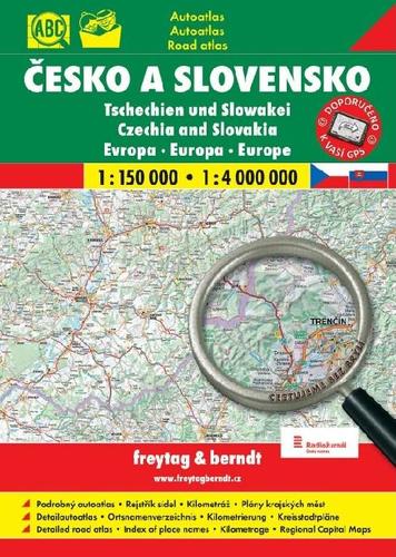 Česko a Slovensko - autoatlas 1:150 000