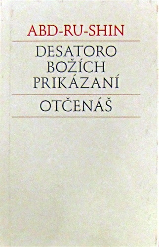 Kniha Desatoro božích prikázaní - otčenáš