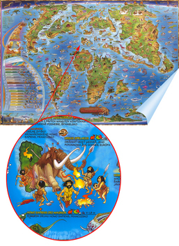 Detská mapa Prehistorický svet