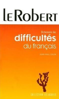 Dictionnaire des Difficultés du Francais