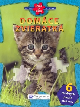 Domáce zvieratká - 6 farebných puzzle