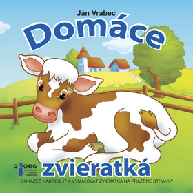 Kniha Domáce zvieratká - dokážeš nakresliť a vymaľovať - Ján Vrabec