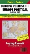 Europa politisch 1 2,5 Mio. Poster-Karte Doppelblatt