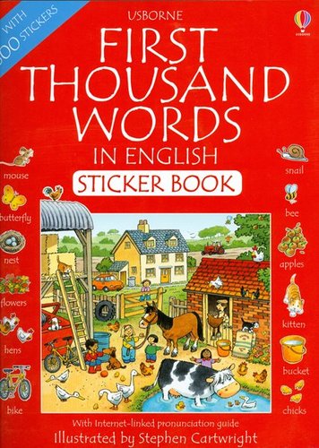 First Thousand Words in English Sticker Book