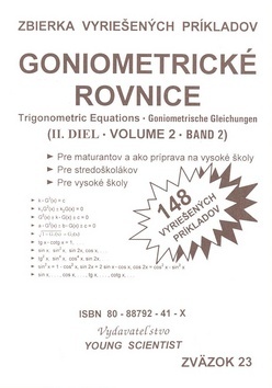 Goniometrické rovnice II. diel zväzok23 - RNDr. Marián Olejár