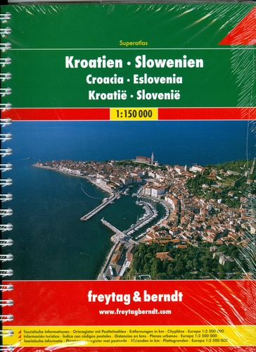 Chorvátsko a Slovinsko 1 : 150 000 superatlas