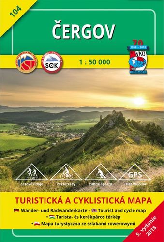 Kniha Čergov - TM 104 - 1: 50 000