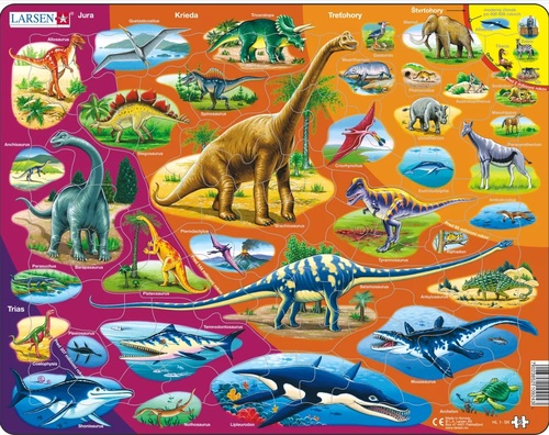 Puzzle Pravek - Dinosaury - Vývoj Larsen HL1-SK