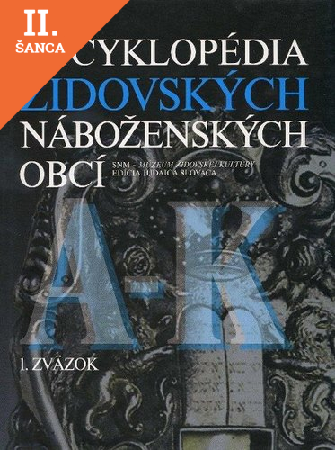 Lacná kniha Encyklopédia židovských náboženských obcí A-K