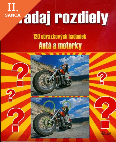 Lacná kniha Hľadaj rozdiely: Autá a motorky