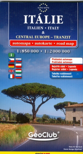 Itálie, Stredná Európa-tranzit 1:850 000 SC
