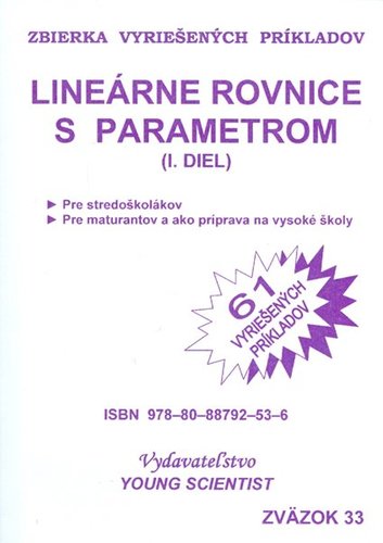 Kniha Lineárne rovnice s parametrom I.diel