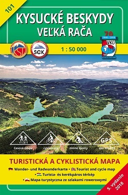 Kysucké Beskydy - Veľká Rača - TM 101 - 1: 50 000