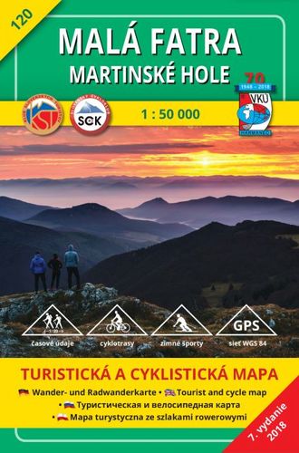 Kniha Malá Fatra - Martinské hole - TM 120 - 1: 50 000