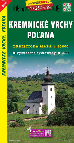 Kremnické vrchy - Poľana - TM 1093 - 1:50 000