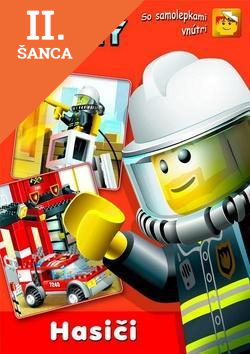 Lacná kniha Hasiči so samolepkami vnútri