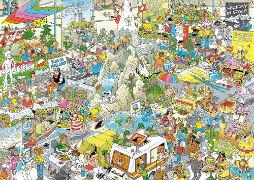 Puzzle Prázdninový veľtrh 1000 Jan van Haasteren
