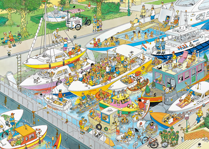 Puzzle Prístav 1000 Jan van Haasteren