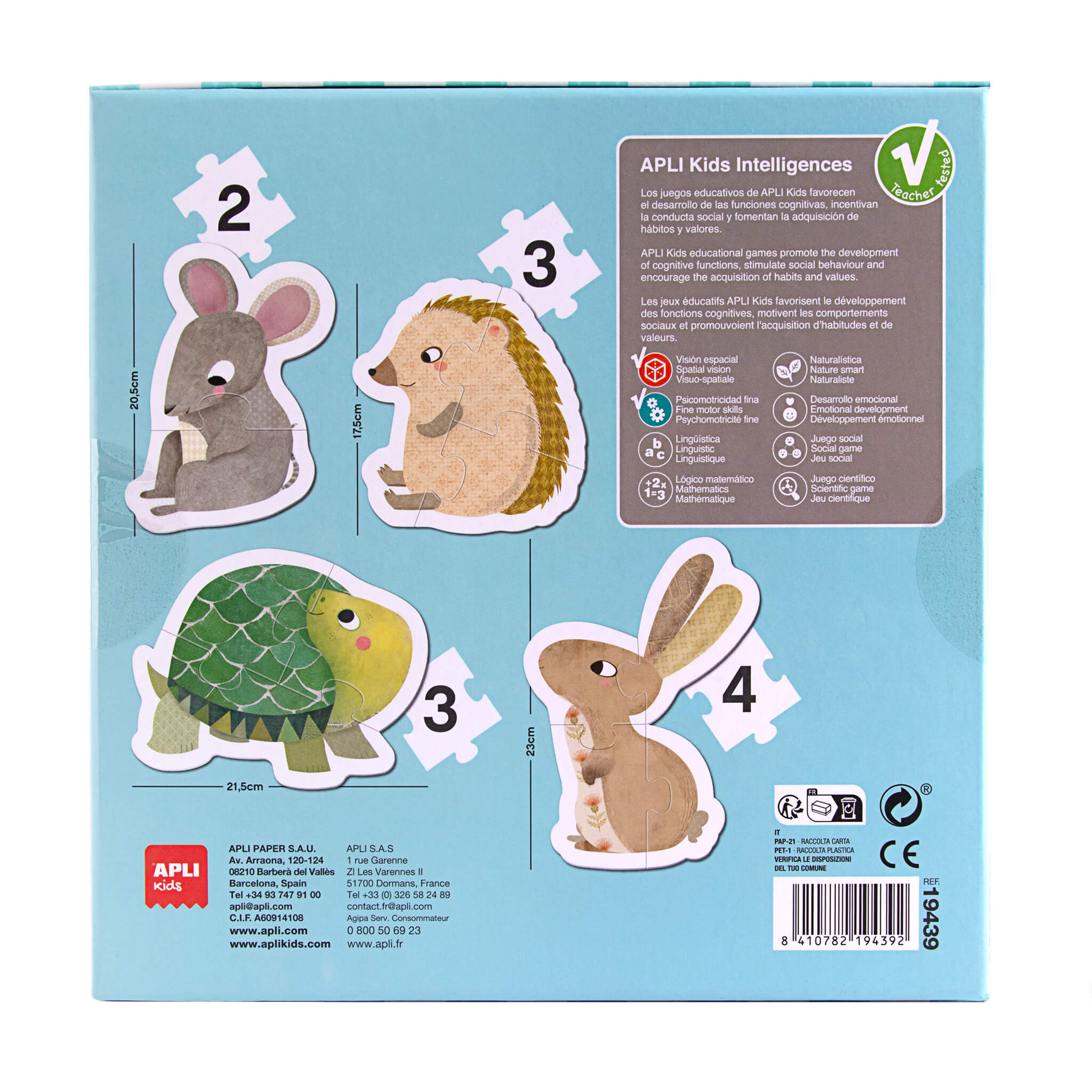 APLI Moje prvé puzzle Domáci Maznáčikovia 12 dielikov