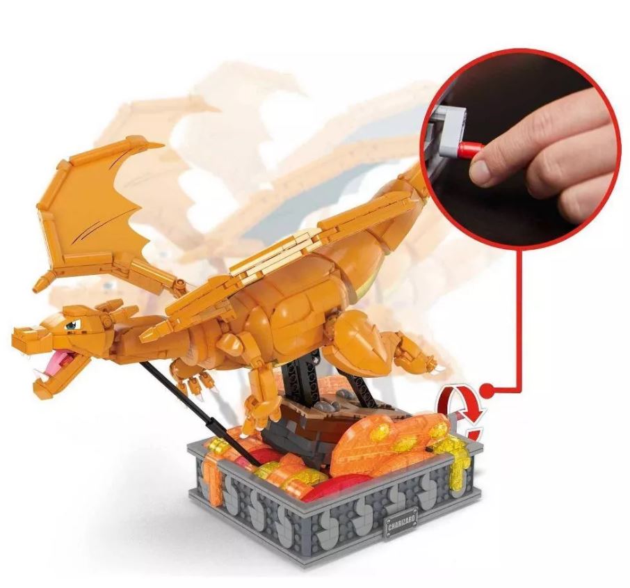 MEGA Pokémon pohyblivá figúrka - Charizard Mattel