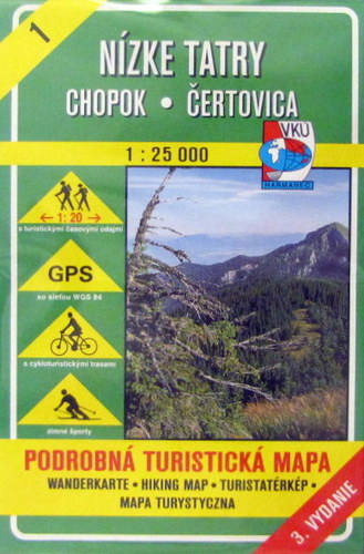 Nízke Tatry-Chopok, Čertovica TM 1 1:25 000