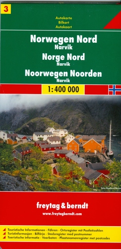 Nórsko sever Narvik mapa 1:400TIS