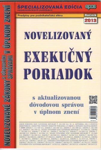 NZ 20 2013 o Exekučný poriadok