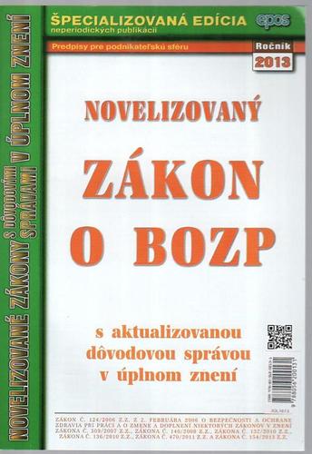 NZ o BOZP  2013