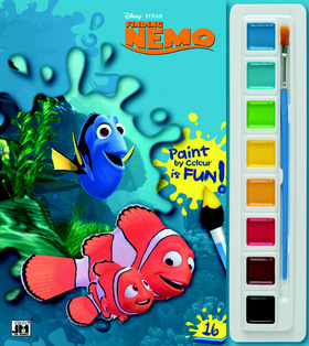 Omalovánka s vodovkami Hledá se Nemo