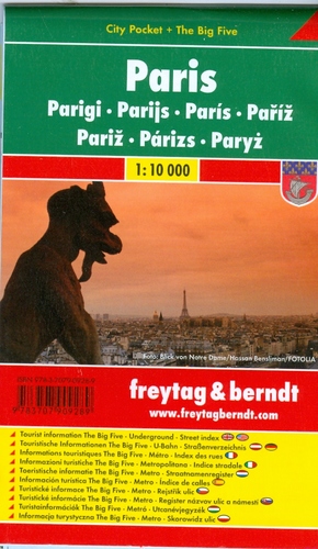 Paříž City Plan 1:10 000