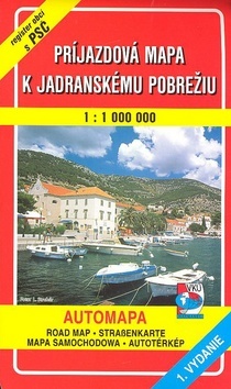 Príjazdová mapa k Jadranskému pobrežiu 1 : 1 000 000