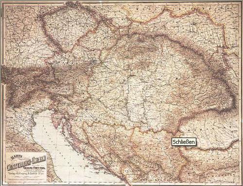 Rakousko - Uhersko (nástěnná mapa)