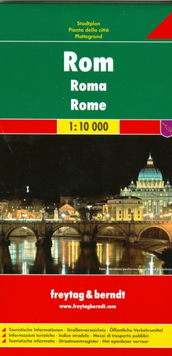 Rím 1:10 000 Plán mesta