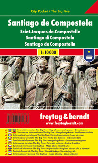 Santiago de Compostela 1:10 000 - plán centra lamino