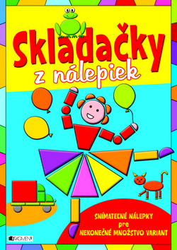 Skladačky z nálepiek - modrý zošit